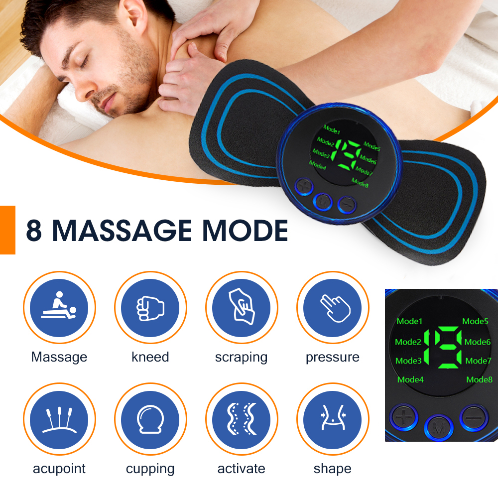 EMS Foot Massager Pad Portable Foldable Massage Mat Pulse Muscle Stimulation Improve Blood Circulation Relief Pain Relax Feet