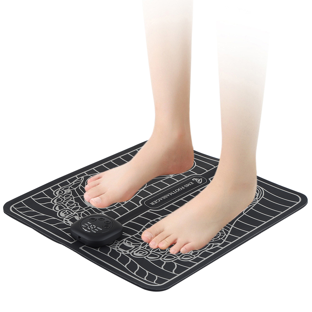 EMS Electric Foot Massager Mat 6 Modes Relieve Pain Muscle Stimulator Blood Circulation vibration Foot Massage Machine Feet SPA