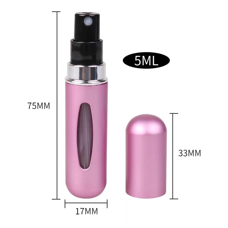 5/8ml Perfume Spray Bottle Mini Portable Refillable Aluminum Atomizer Bottle Container Perfume Refill Travel Cosmetic Tool