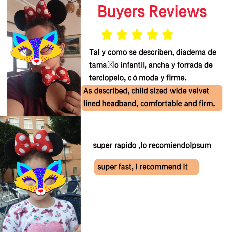 2023 Hot Sales Disney Mickey Ears Headband For Girls Women 5''Polka Dot Bow Hairband Festival Party Travel DIY Hair Accessories