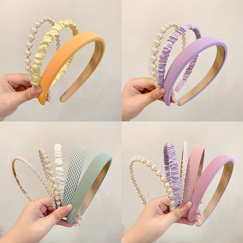 New 3Pcs/set Fashion Hairbands Women Wash your face Hair hoop Summer korean version sweet Hair Band Girl Hair Accessories