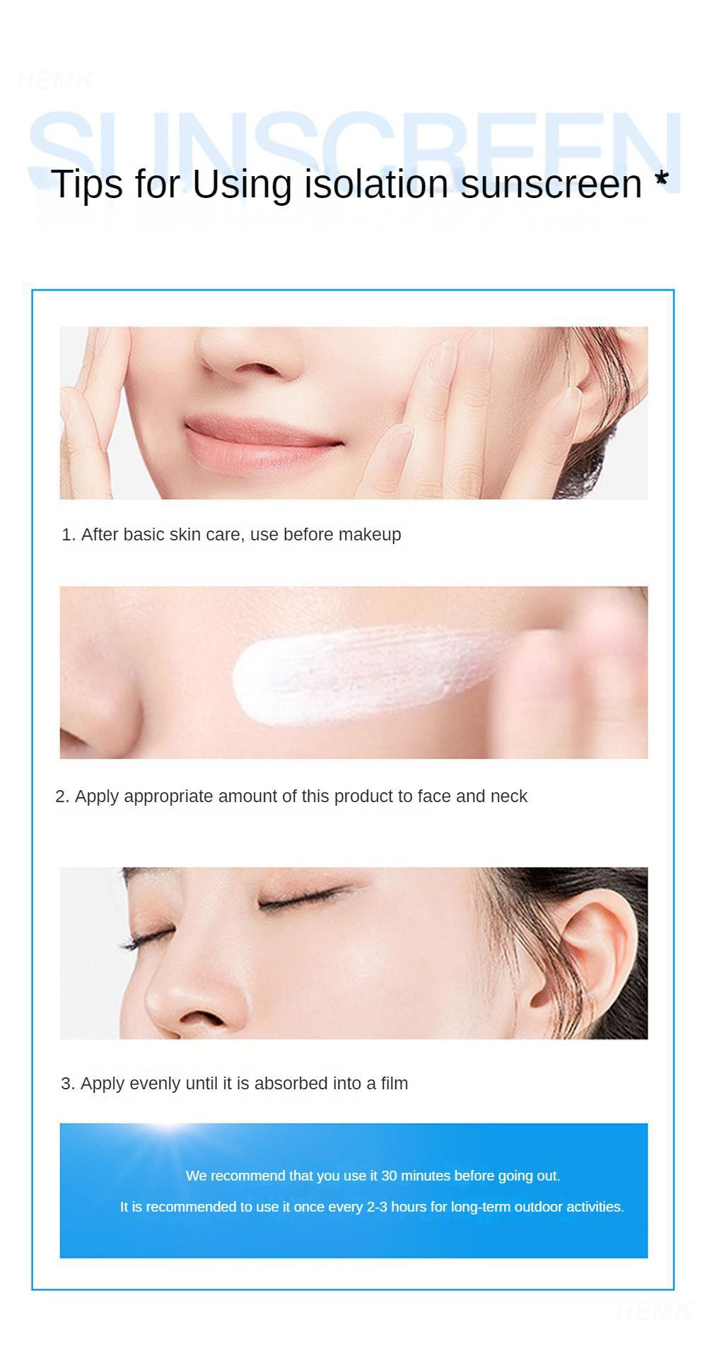 Uv-proo Spf50 Anti-aging Sweat-proof Waterproof Not Greasy Skin Care Isolation 50ml Breathable Beauty Products Sunscreen