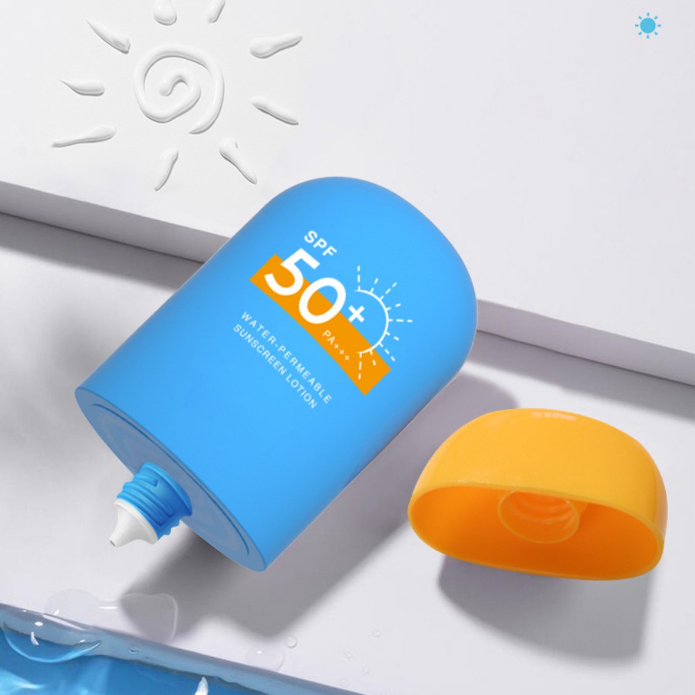 50g SPF50+PA+++ Facial Sunscreen Isolation Body Protection Lightweight Breathable Non-Sticky Skin Care Safe Beauty Health