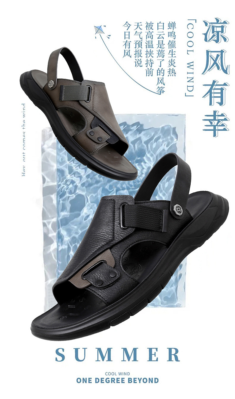 Sandals For Men 2023 New Fashion Summer Anti Slip Soft Sole Retro Dual Purpose Sandals And Slippers Outdoor Beach Shoes For Men