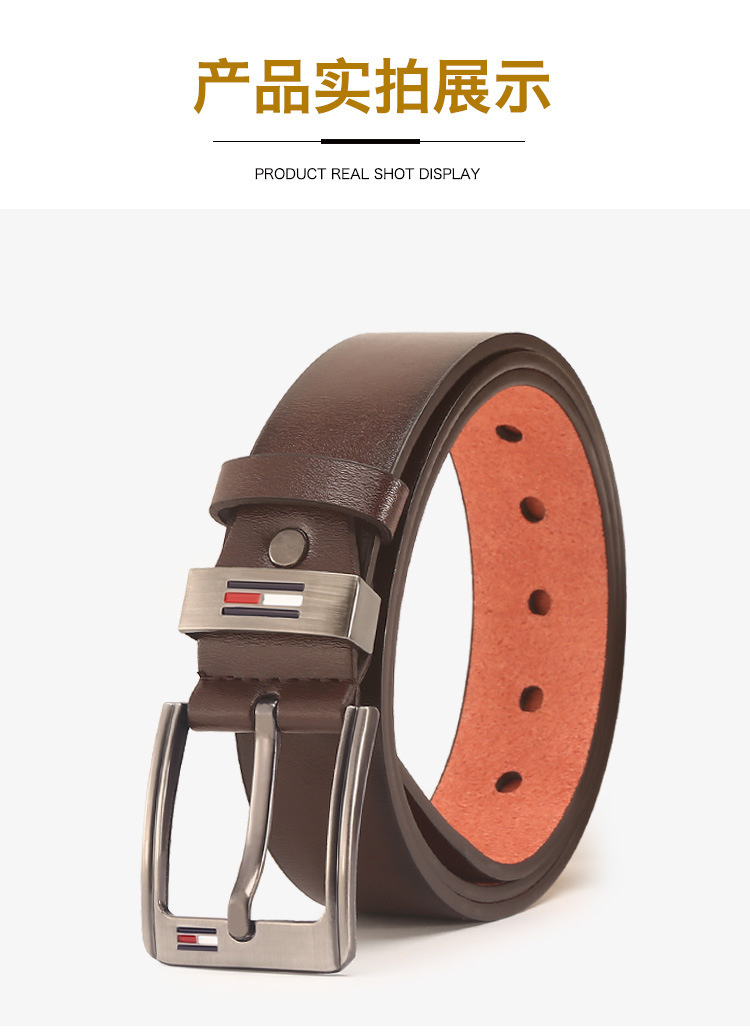 Fashion Square Buckle PU Leather Belt For Men Luxury Designer Brand Business Pants Jeans Mens Belts