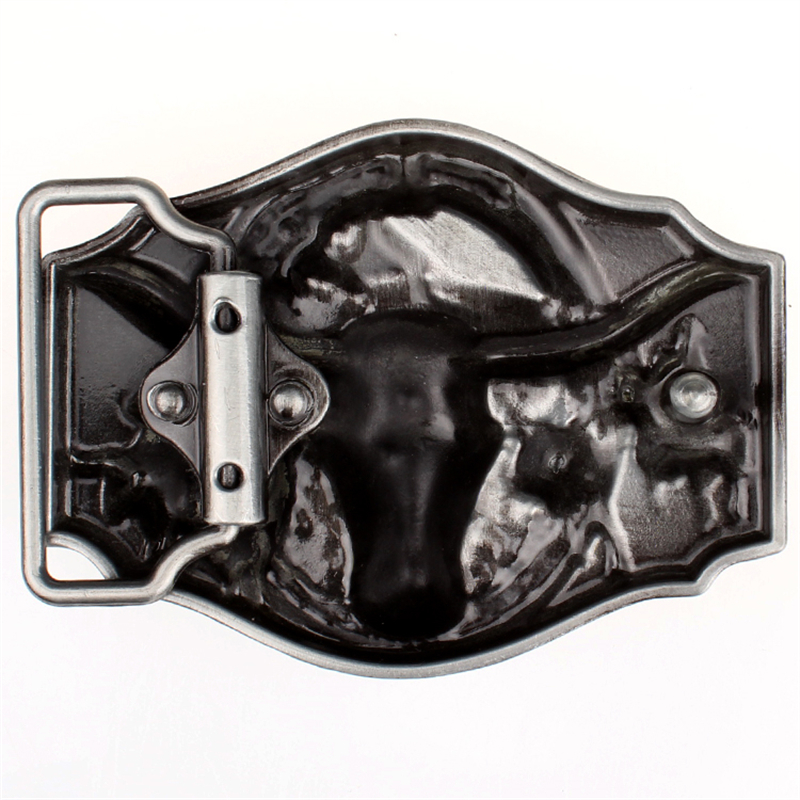 Skull Bull Ox Horn Men Leather Belt Cow Head Skeleton Western Cowboy Style Decoration Women Jeans Waistband